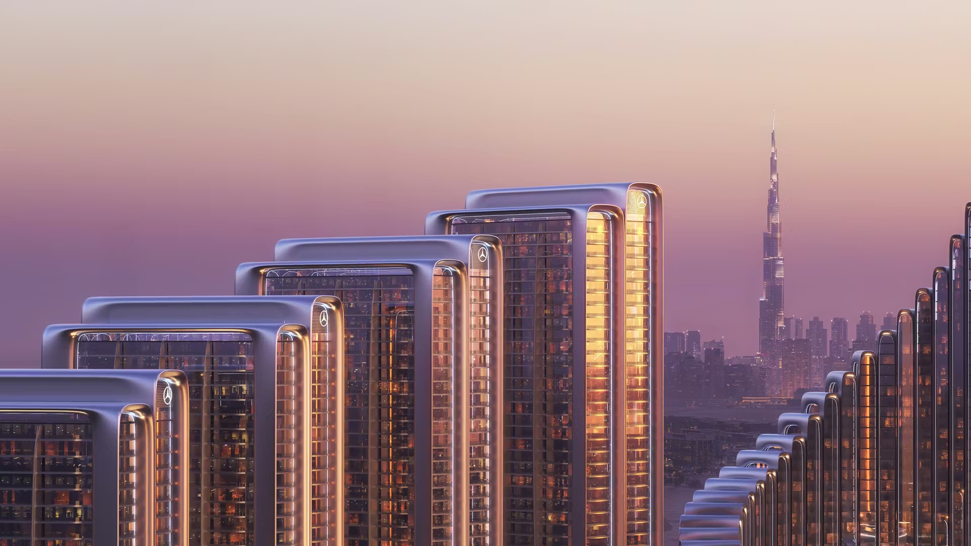 Masterplan aerial of Mercedes-Benz Places | Binghatti City